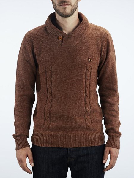 Makia Cable Knit Rust